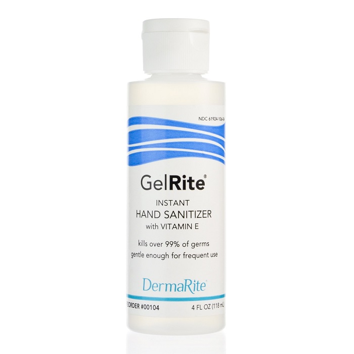Hand Sanitizer GelRite 4 oz. Ethyl Alcohol Gel