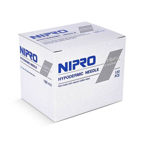Nipro Hypodermic Needles 27G X 1 1/4