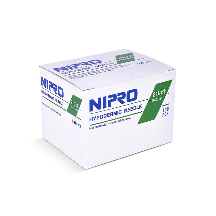 Nipro Hypodermic Needles 21Gauge X 1