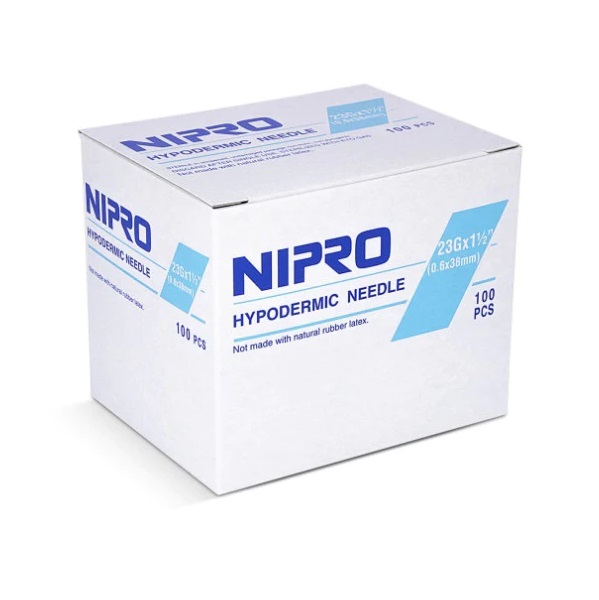 Nipro Hypodermic Needles 23G x 1 1/ 2