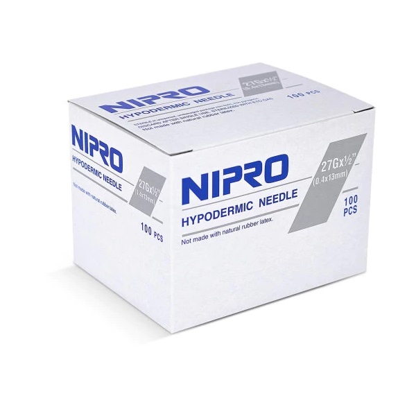 Nipro Hypodermic Needles 27GX1/2