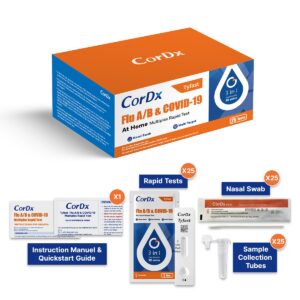 Covid-19/Flu A&B, Flu A/B and COVID-19 Combo Multiplex Rapid Test Kit